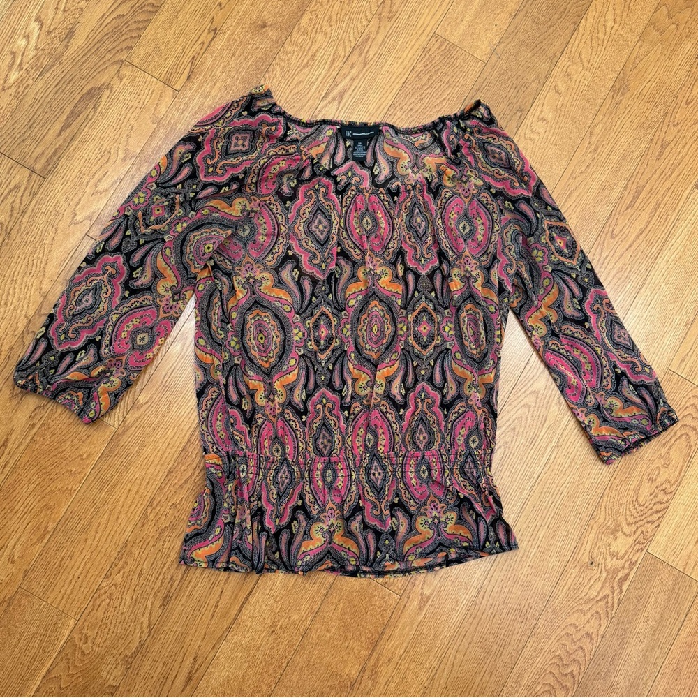INC Paisley Print Women's Top